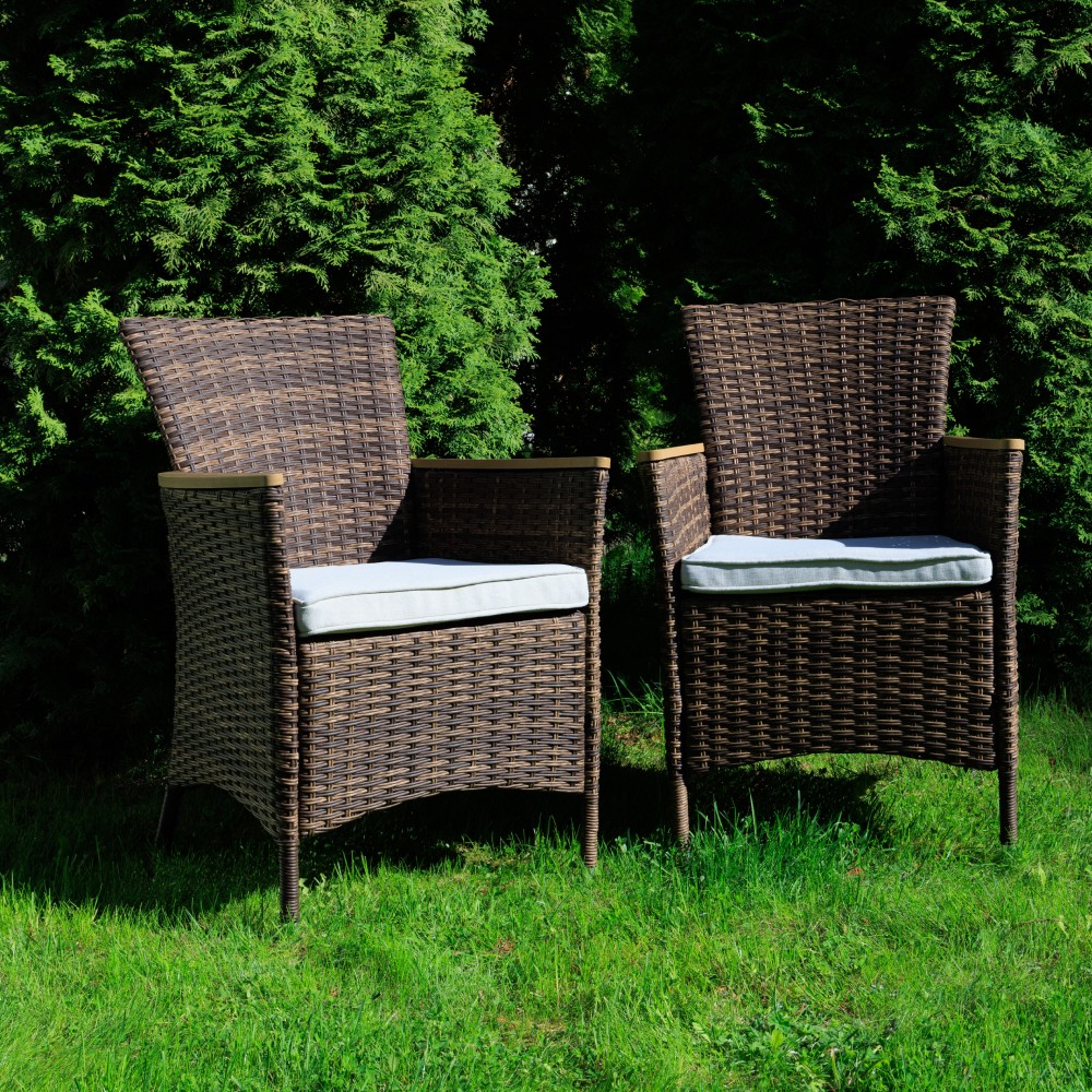 Комплект обеденных кресел Royal Family AMELIA, коричневые, 2 шт. 1